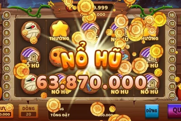 Tổng quan về các tính năng thưởng hấp dẫn của PG66, với các biểu tượng game và tiền vàng